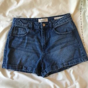 Pacsun dark wash denim mom shorts